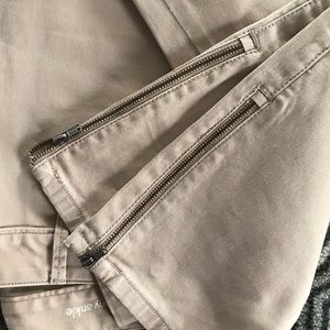 Loft 28/6 Modern Skinny Ankle Zip Jeans, Blush